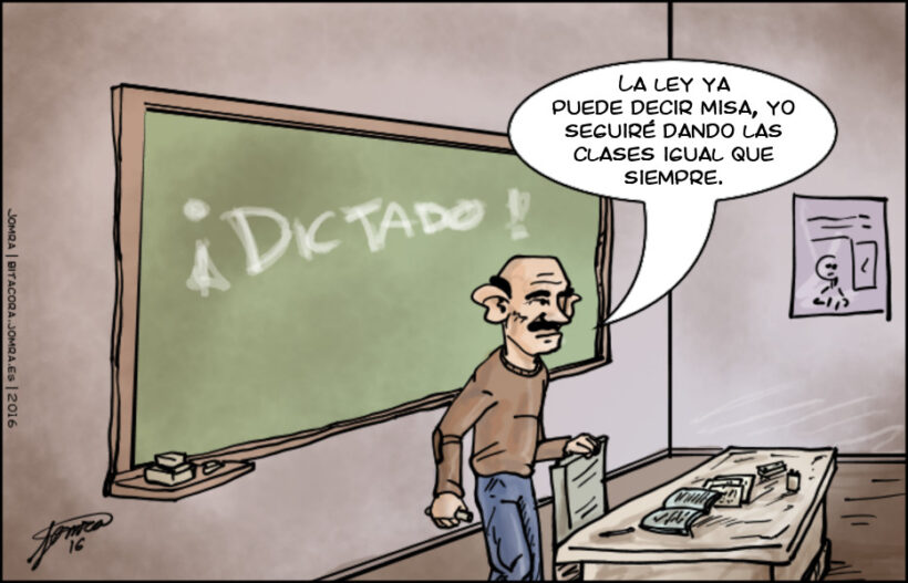 Educación y maestros (tira)